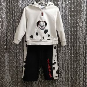 Disney Kids 5T "Dalmatian" Hooded Sweatsuit